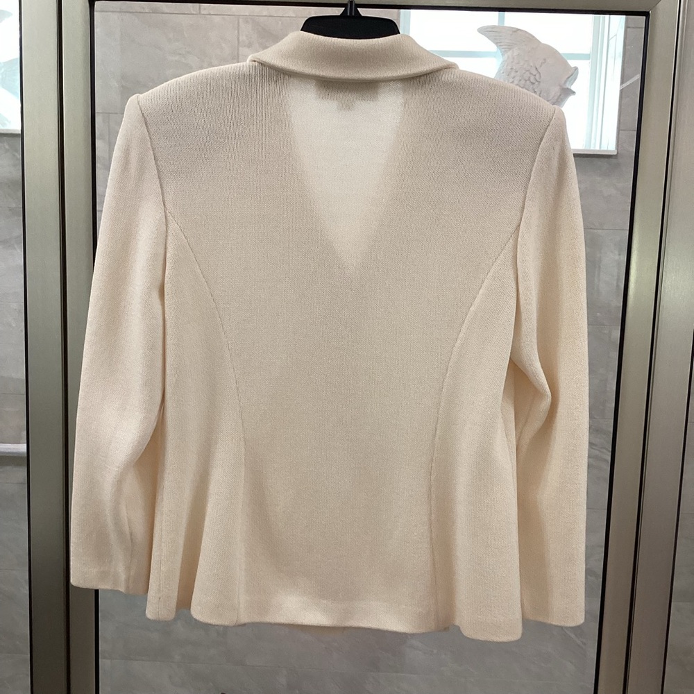 St. John Evening by Marie Gray Cream Evening Blazer - Picture 6 of 11